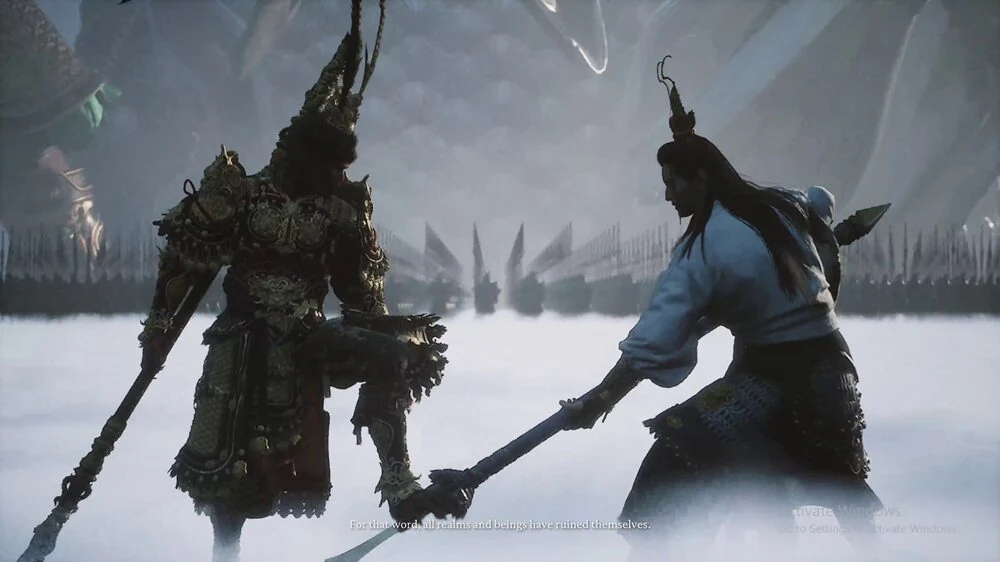 Black Myth: Wukong gameplay footage used in CPU benchmark testing