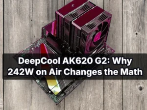 DeepCool AK620 G2: Why 242W on Air Changes the Math