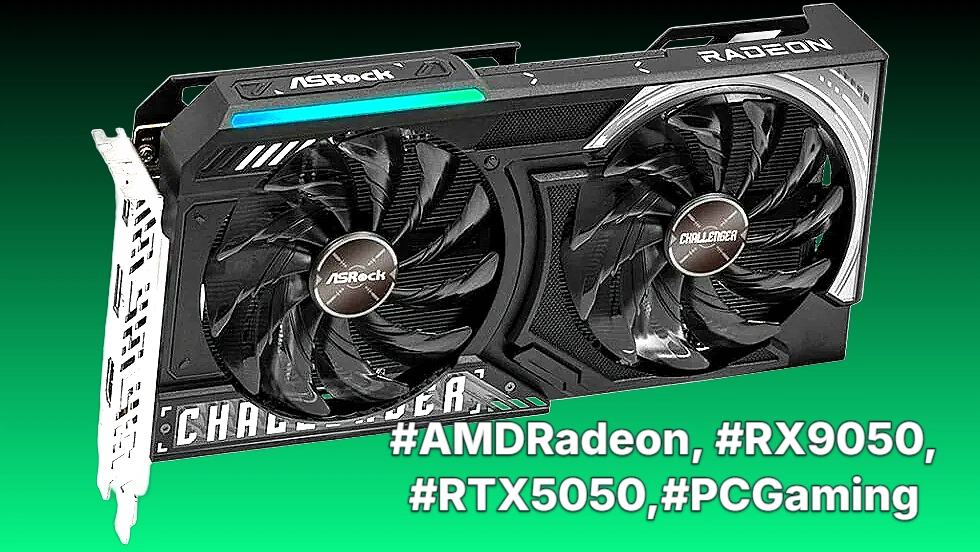 ASRock Radeon RX 9050 Challenger graphics card