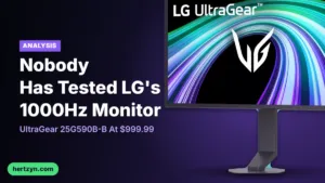 LG's $1,000 1000Hz Monitor: Nobody Has Tested It Yet