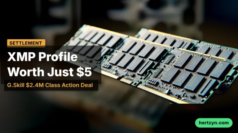 G.Skill RAM settlement: Why your XMP profile is only worth $5