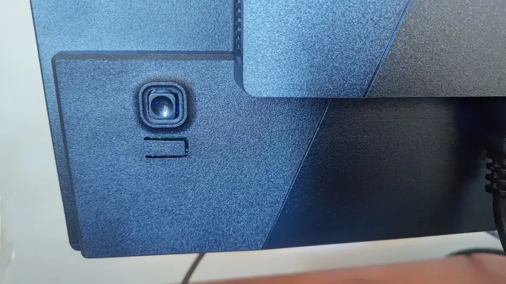 Rear joystick control on the Gigabyte GO27Q24A used for OSD navigation