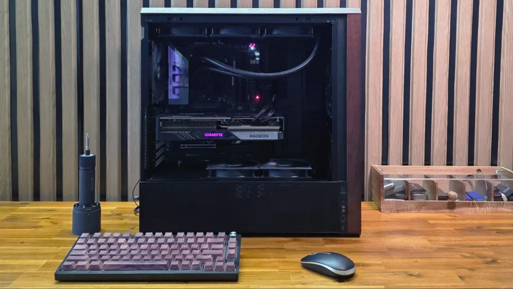Tom's Hardware storage testbed Tom's Hardware storage testbed built around a Ryzen 7600X and Asus X870E Hero motherboard inside a Lian Li Lancool 217 case