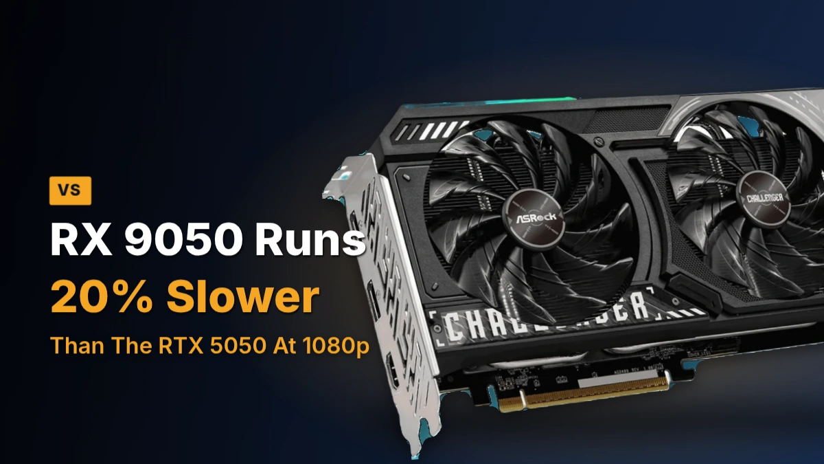 RX 9050 vs RTX 5050: AMD's $279 Card Loses to Its Own RX 7600